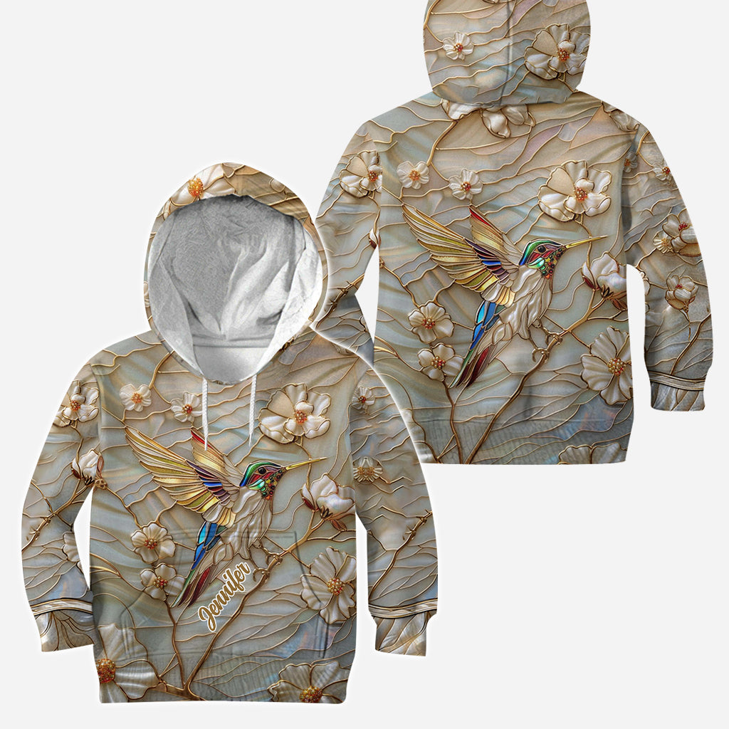 Beautiful Hummingbird - Personalized Hummingbird Hoodie and Leggings
