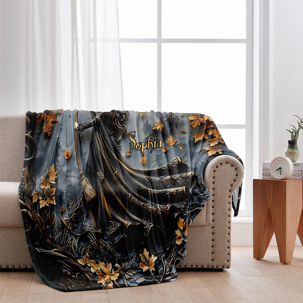 Beautiful Witch - Personalized Witch Blanket
