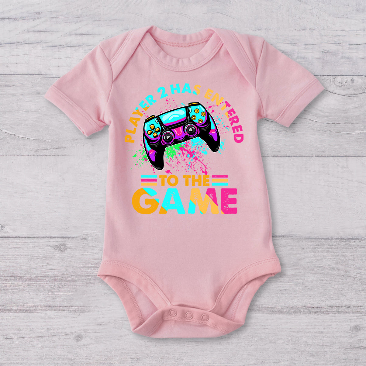 Werde zum Papa-Opa... - Personalisiertes Videospiel-T-Shirt und Babybody