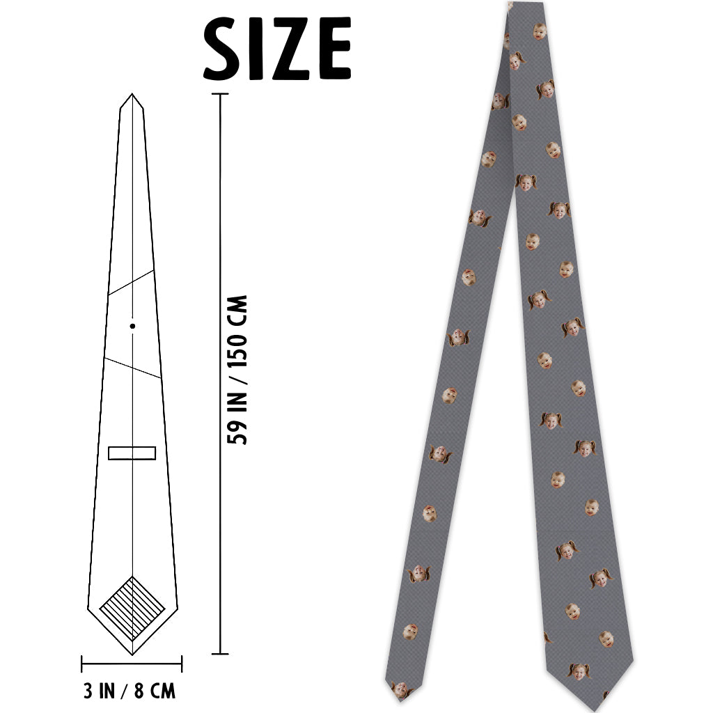 Beliebiges Foto - Personalisierte Krawatte für Väter