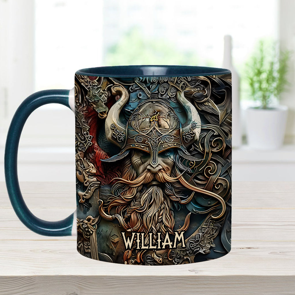 Vintage-Wikingerheld – Personalisierte Tasse mit Wikinger-Akzent