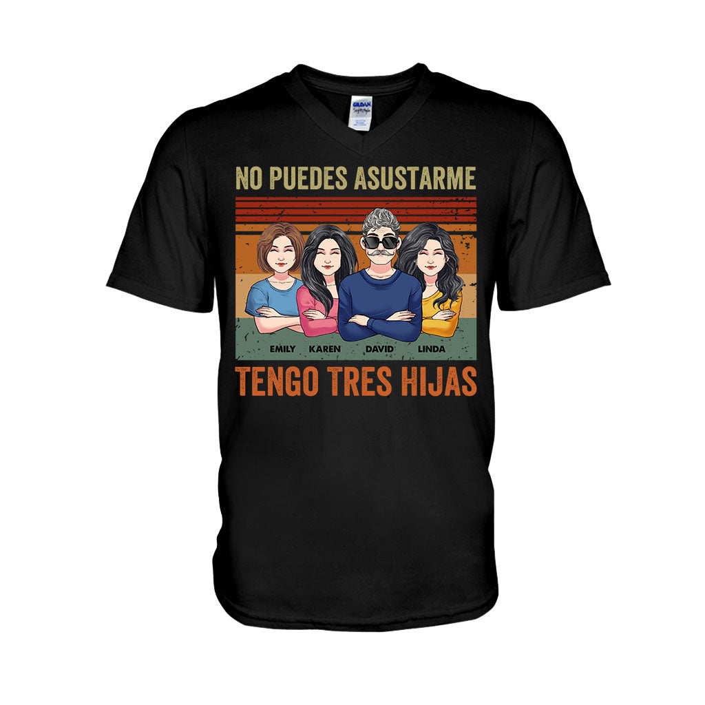 No Puedes Asustarme - Personalisiertes Vater-T-Shirt und Hoodie