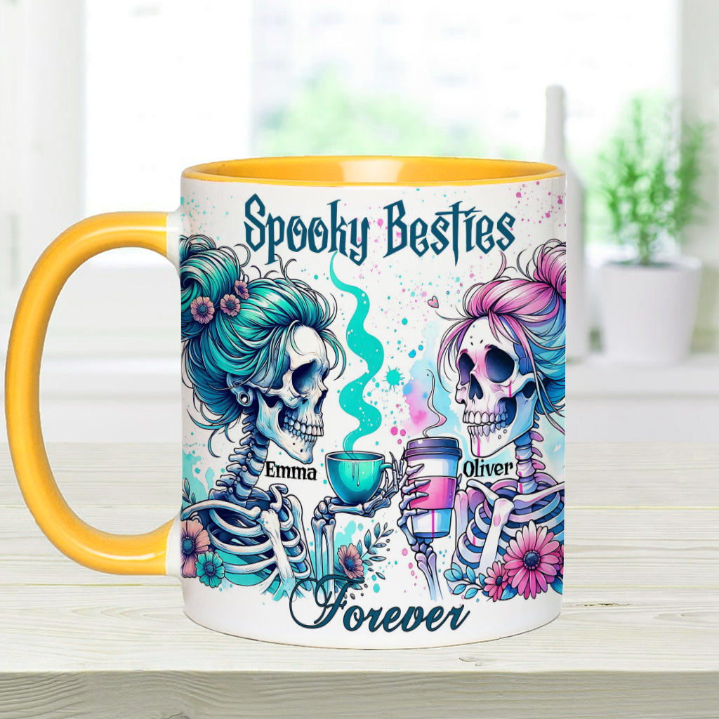 Spooky Besties Forever - Personalized Bestie Accent Mug