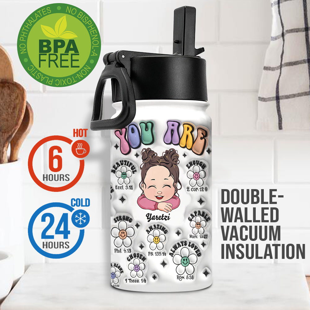 Du wirst immer geliebt – personalisierte Kinder-Trinkflasche