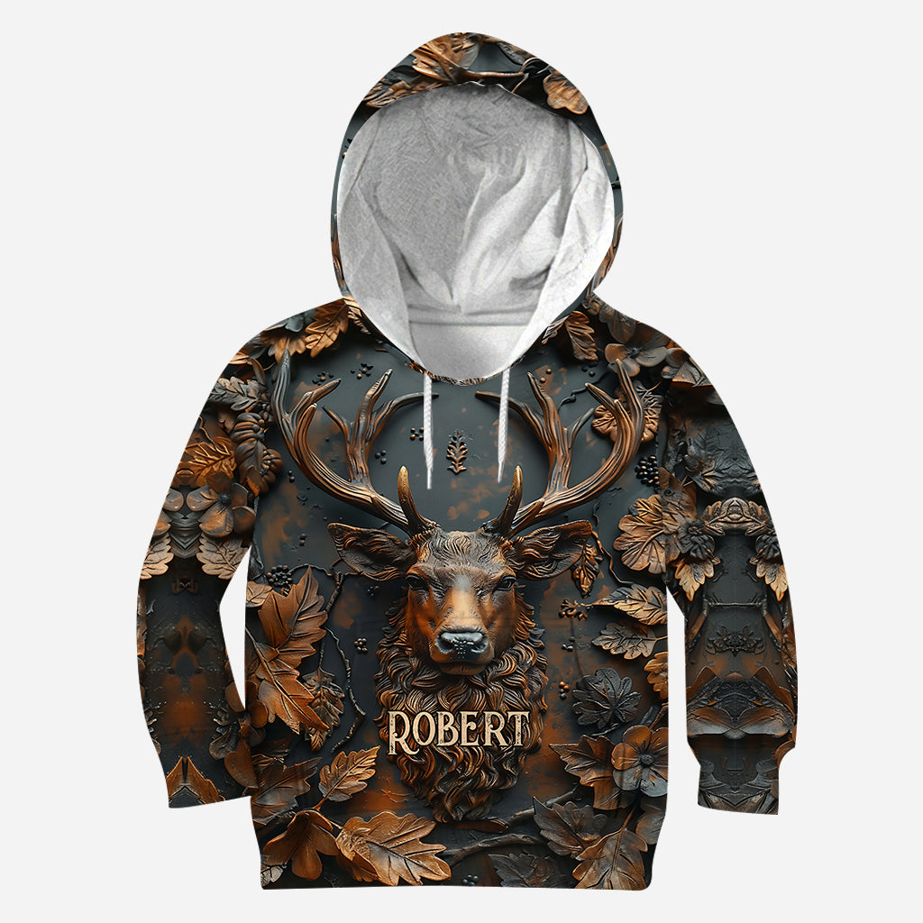 Cooles Hirsch-Shirt mit personalisiertem Jagdmotiv