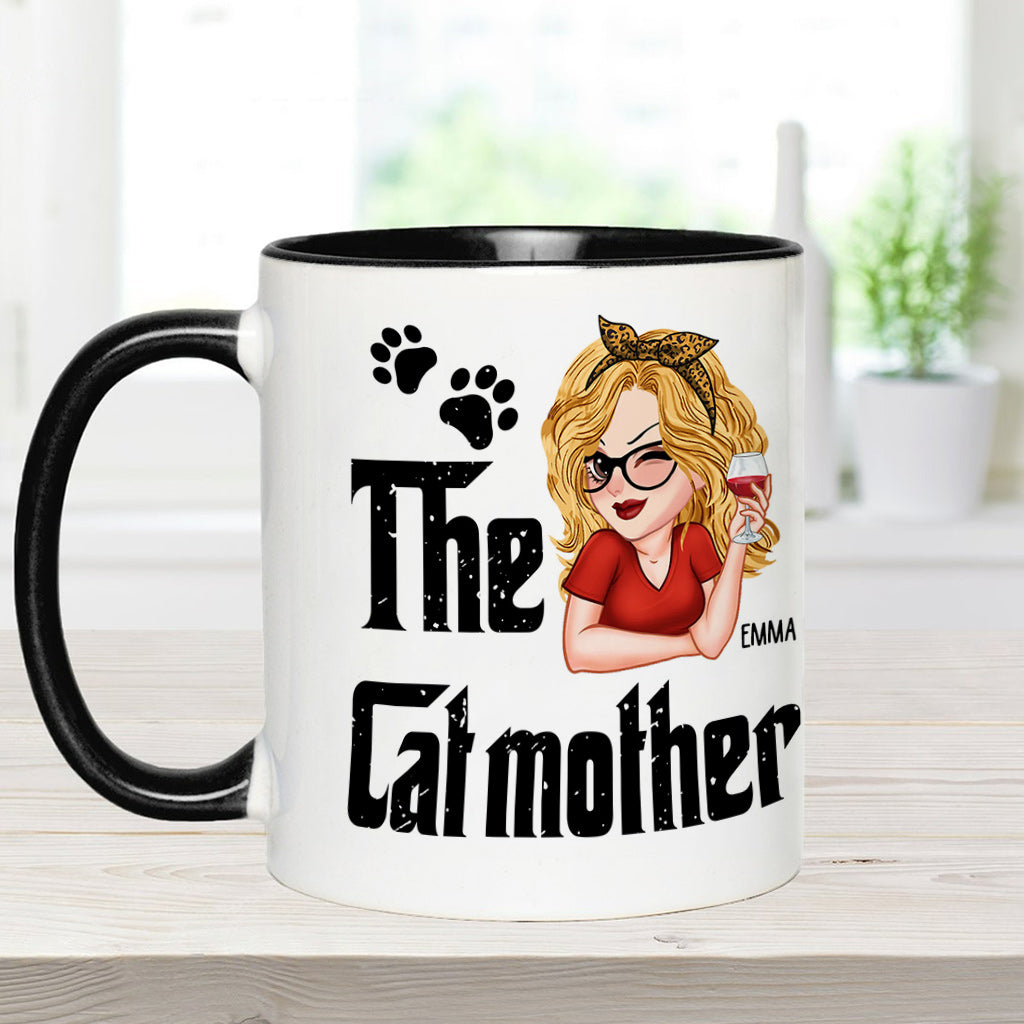 Die Katzen-/Hundemama – Personalisierte Tasse mit Muttermotiv