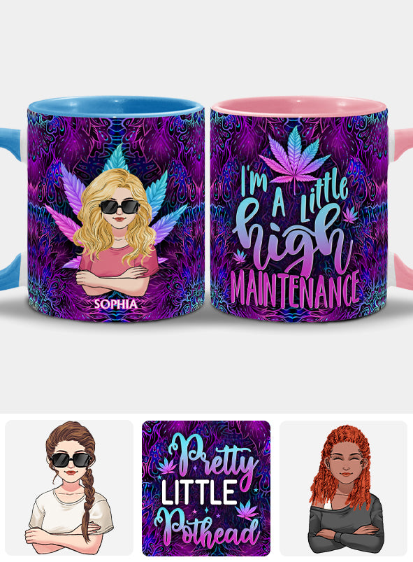 Hübsche kleine Podhead - Personalisierter Becher mit Weed-Akzent