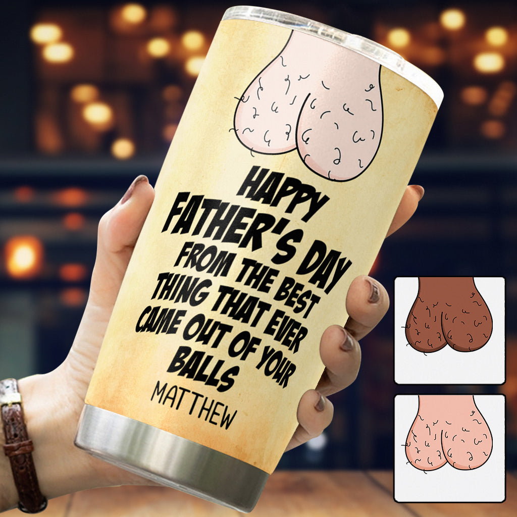 Alles Gute zum Vatertag – personalisierter Vater-Trinkbecher