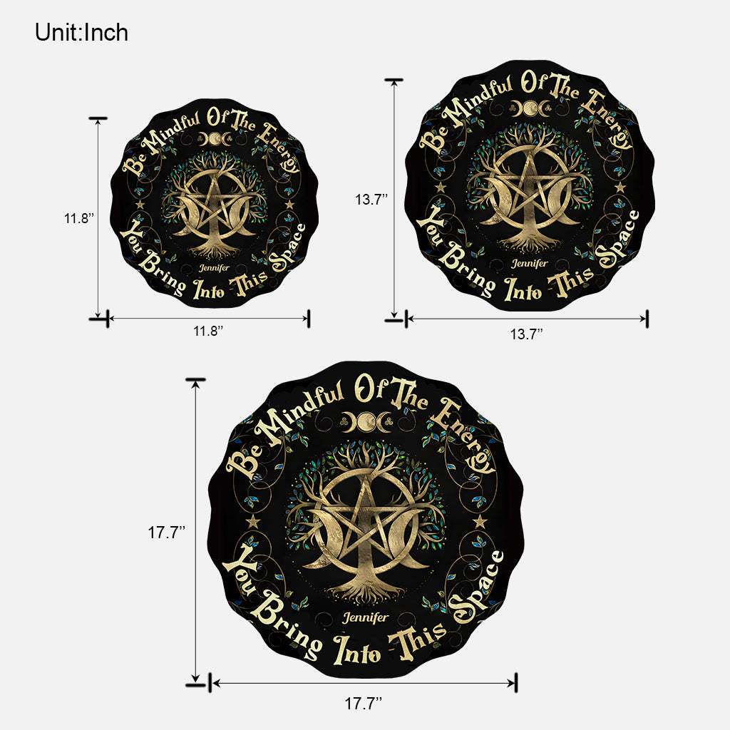 Please Be Mindful - Personalized Witch Custom Shaped Wood Sign