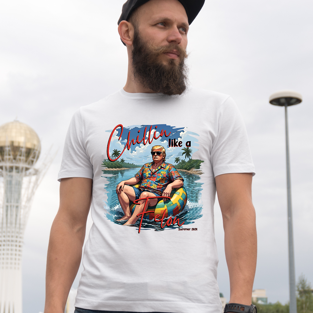 Chillin Like A F3l0n Sommer 2024 Shirt, USA Patriotic Shirt, Wanted For President Shirt, I'm Voting Foe the F3l0n Shirt