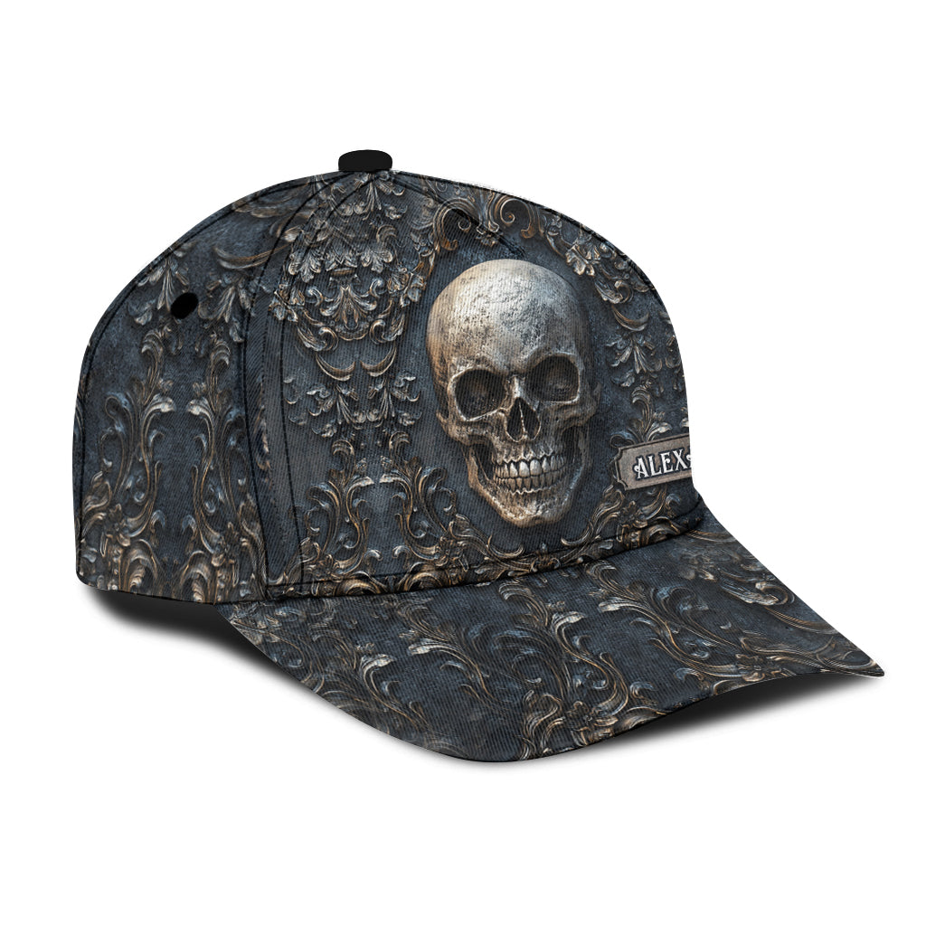 Vintage Skull - Personalized Skull Classic Cap