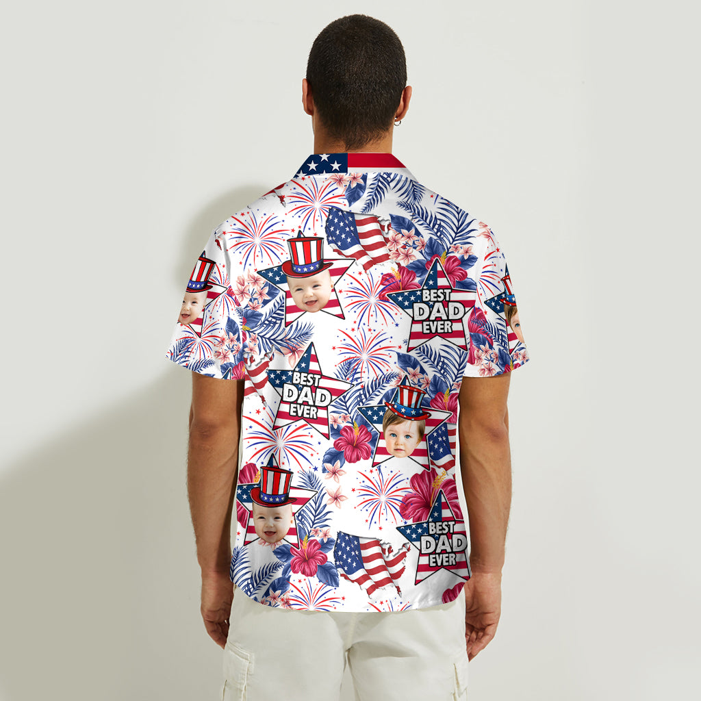 Bester Papa aller Zeiten - Personalisiertes Hawaiihemd für Väter