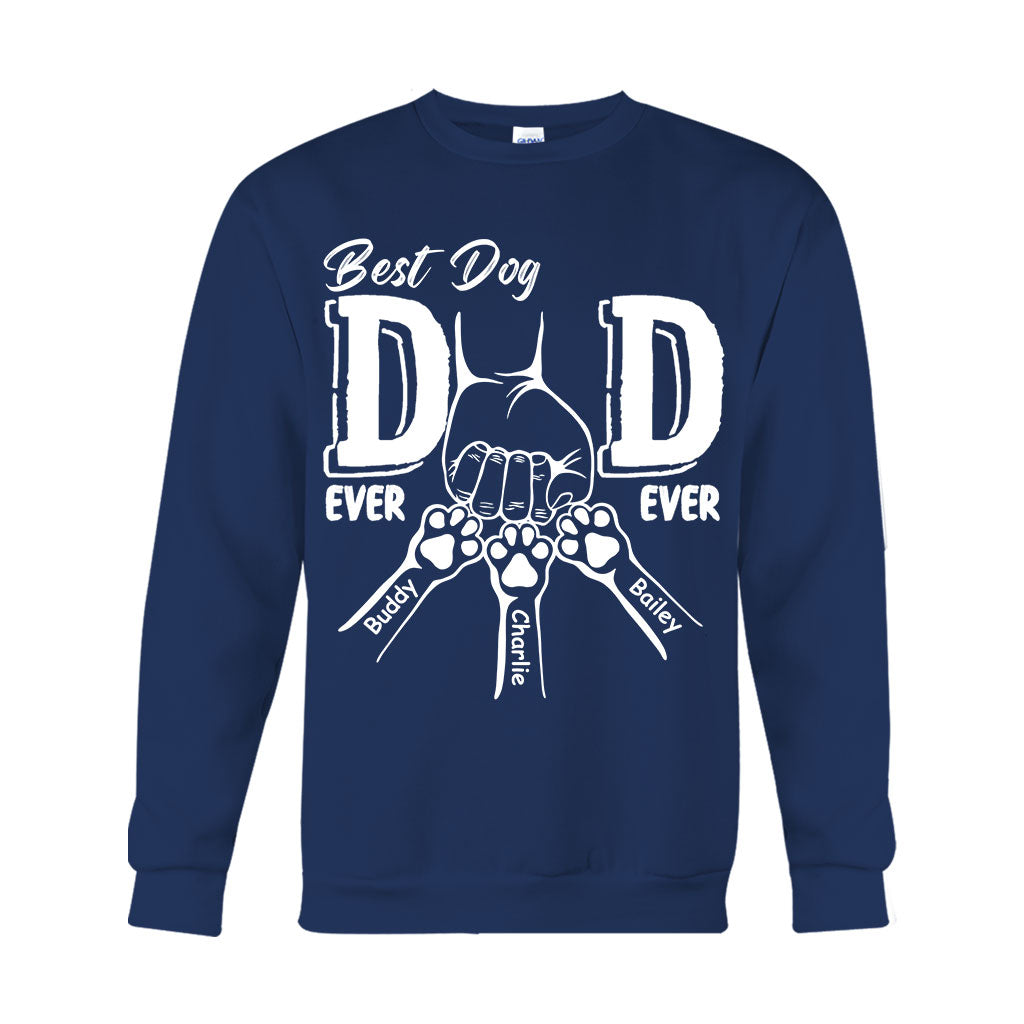 Der beste Hundepapa aller Zeiten – personalisiertes Hunde-T-Shirt und Hoodie