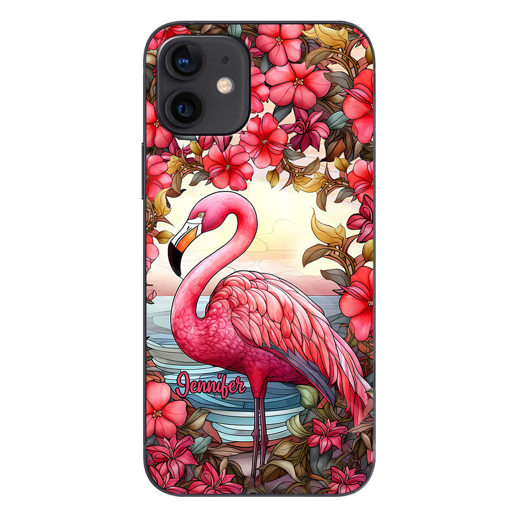 Flamingos lieben – Personalisierte Flamingo-Handyhülle