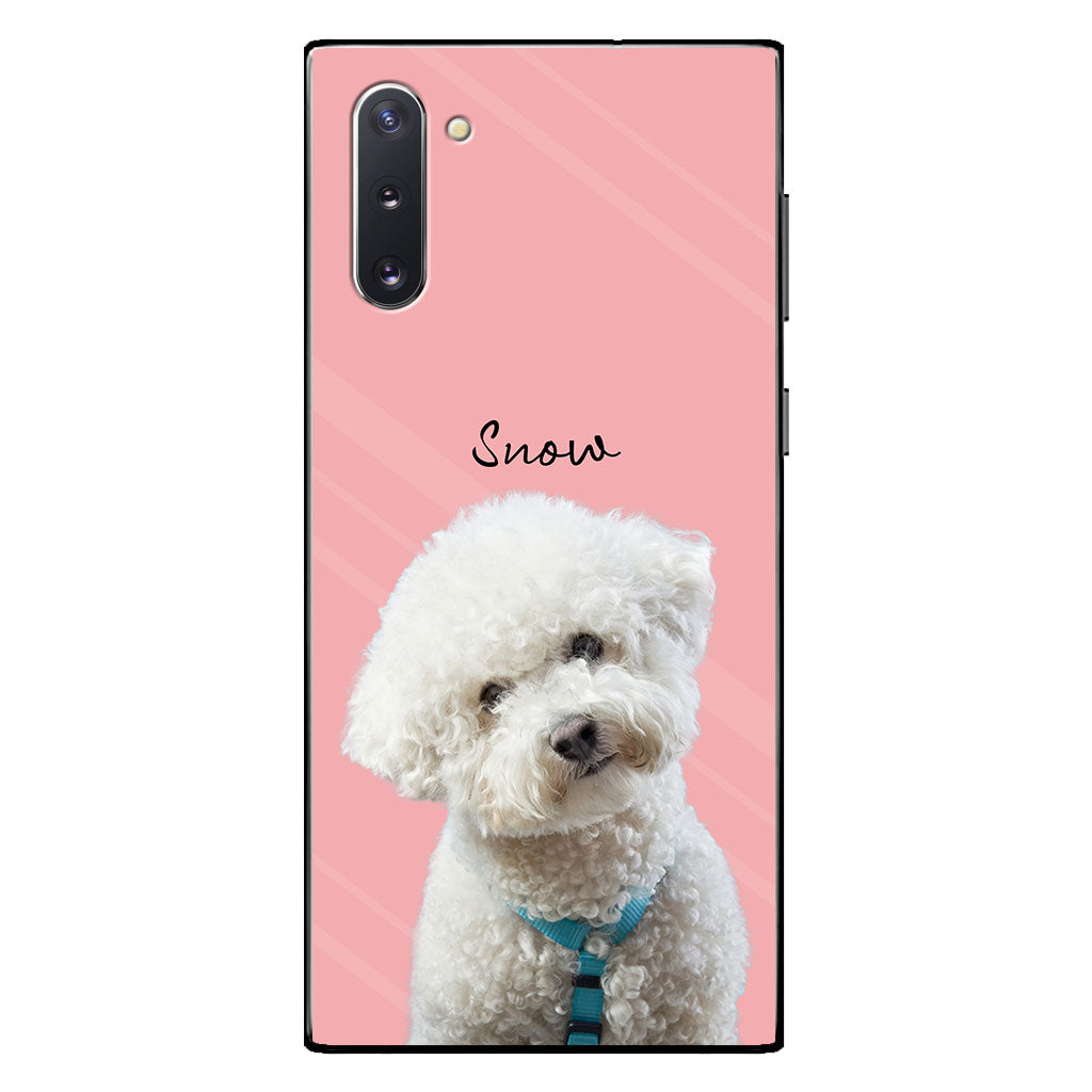 Lovely Dog Cat Pet Portrait - Personalized Dog Clear Phone Case