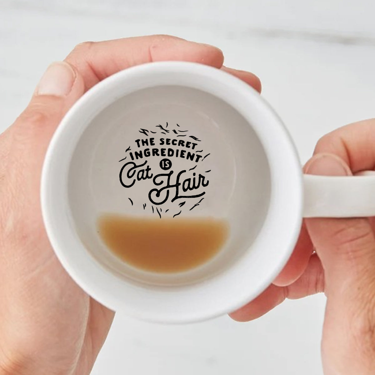 The Secret Ingredient - Personalized Cat Hidden Message Mug