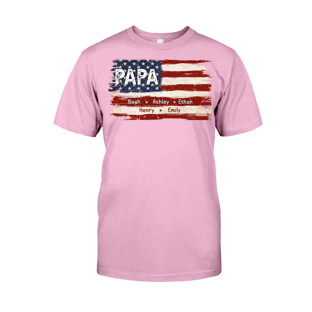 Papas Leben – 4. Juli – Personalisiertes Vater-T-Shirt und Hoodie