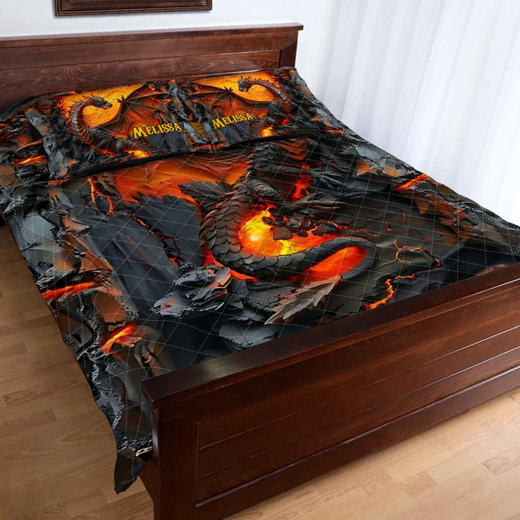 Liebe Drachen – Personalisiertes Drachen-Bettwäscheset