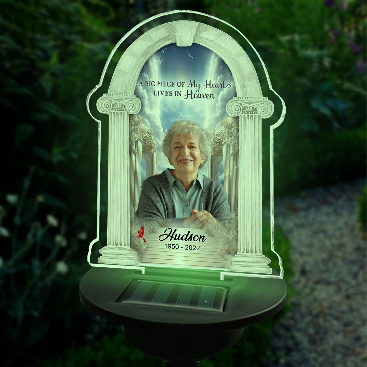 In Loving Memory - Personalized Memorial Garden Solar Light