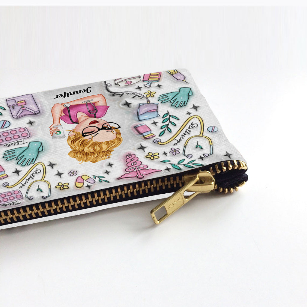 All My Nurse Stuff - Personalized Nurse Pouch