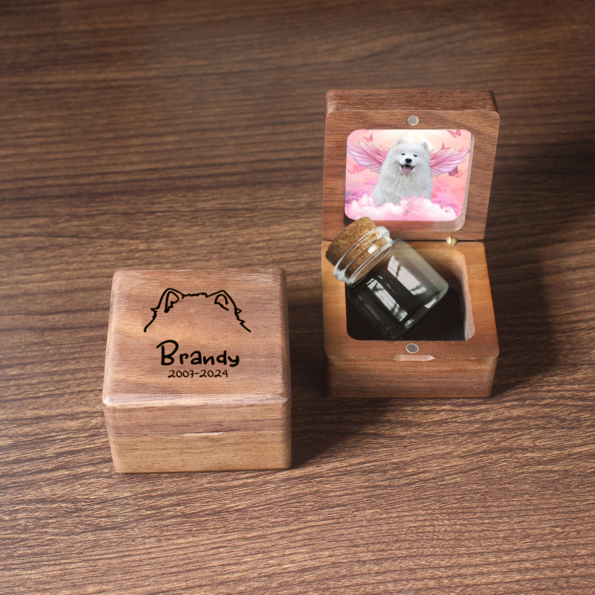 Ich vermisse dich sehr – Personalisierte Erinnerung an Hundefell