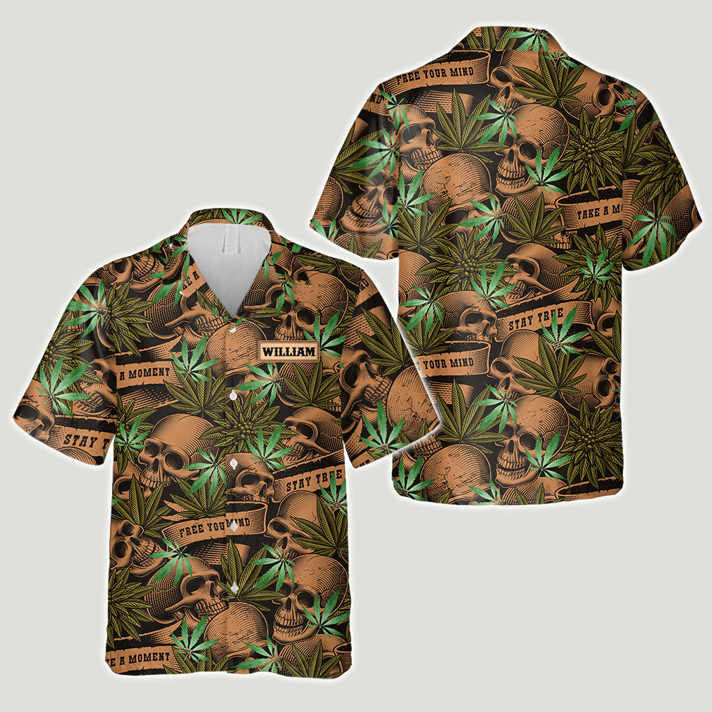 Free Your Mind - Personalized Weed Hawaiian Shirt