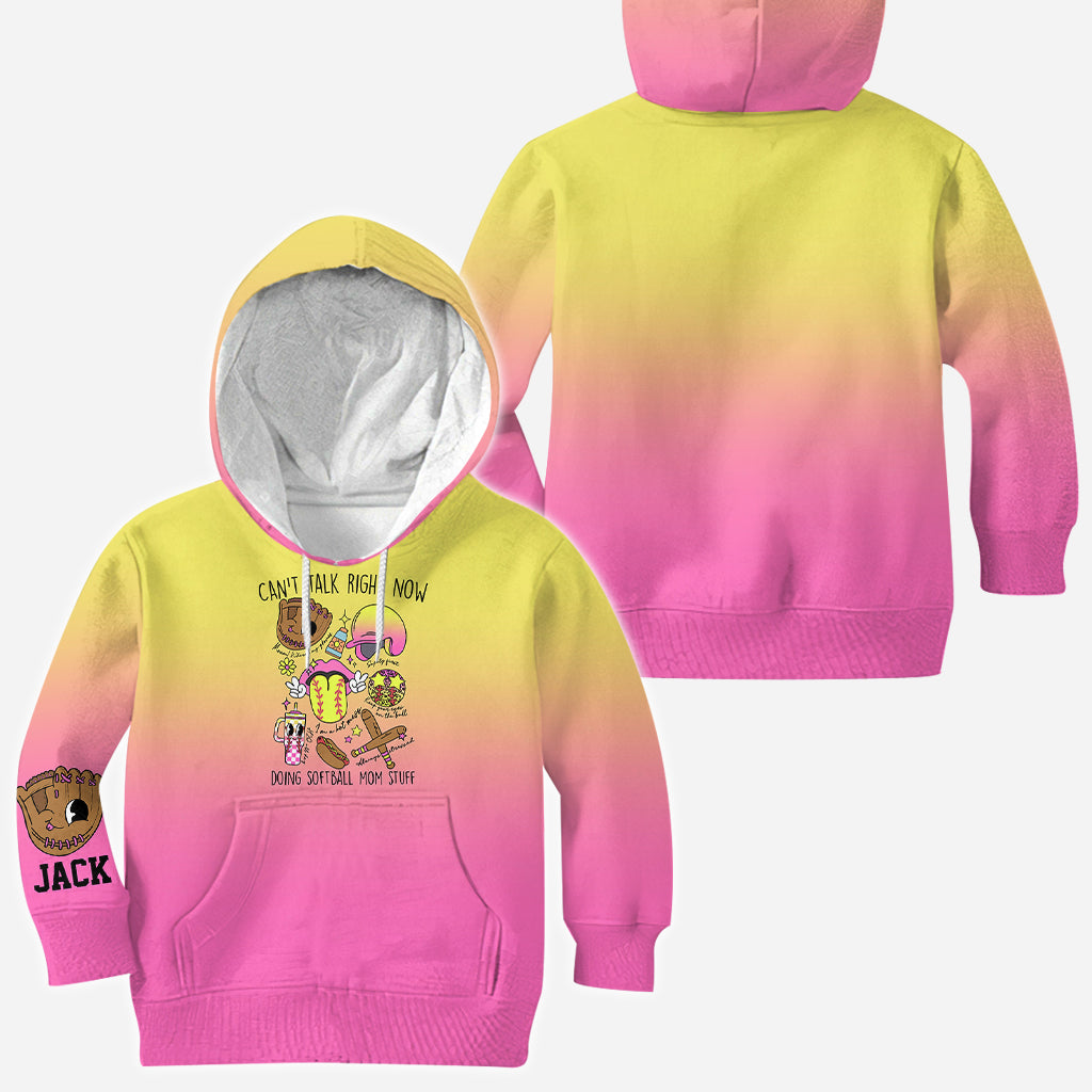 Softball-Mama-Artikel – Personalisiertes Softball-Shirt mit Allover-Print