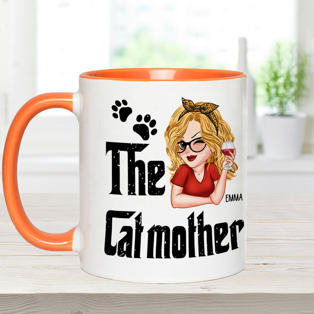 Die Katzen-/Hundemama – Personalisierte Tasse mit Muttermotiv