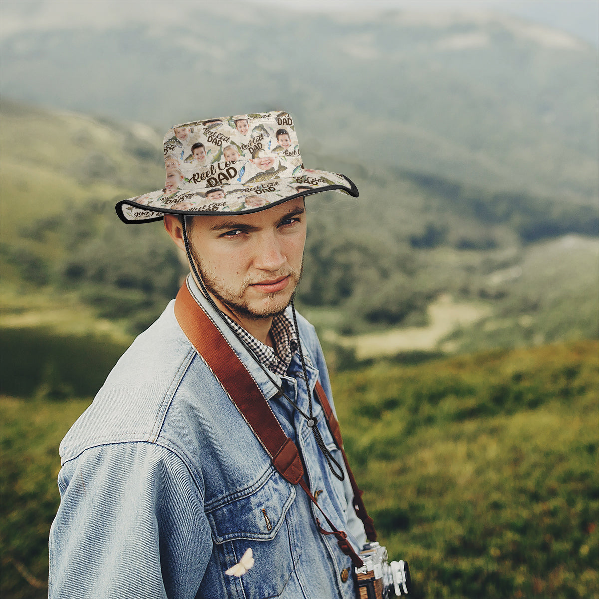 Echt cooler Papa – Personalisierter Angler-Boonie-Hut