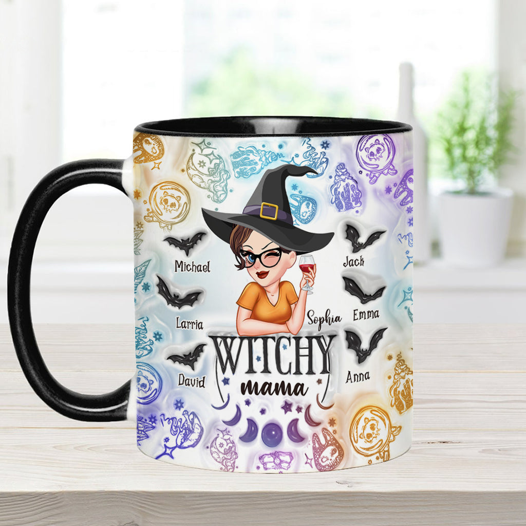 Witchy Mama Grandma - Personalized Witch Accent Mug