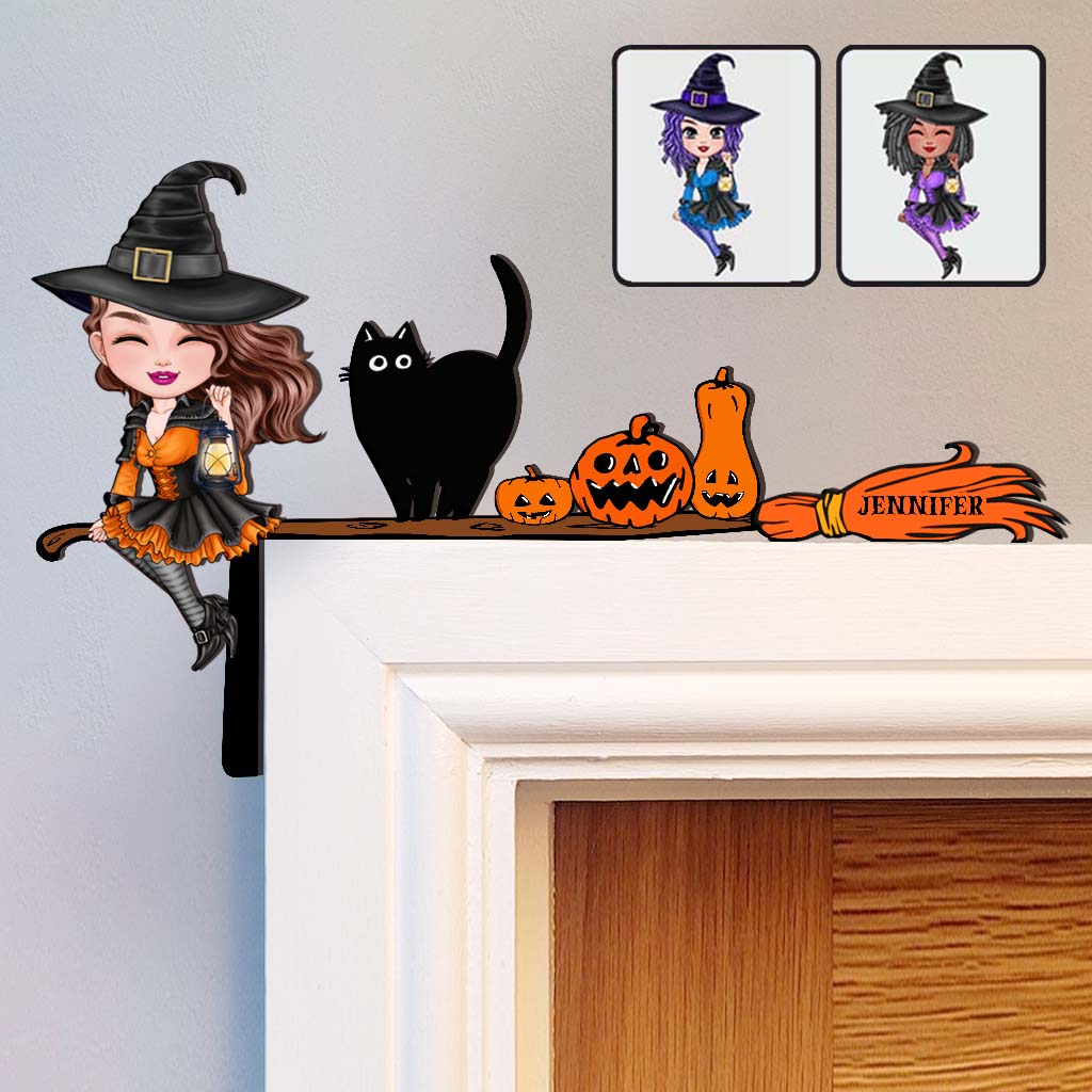The Witch Is In - Personalized Witch Door Frame Decoration
