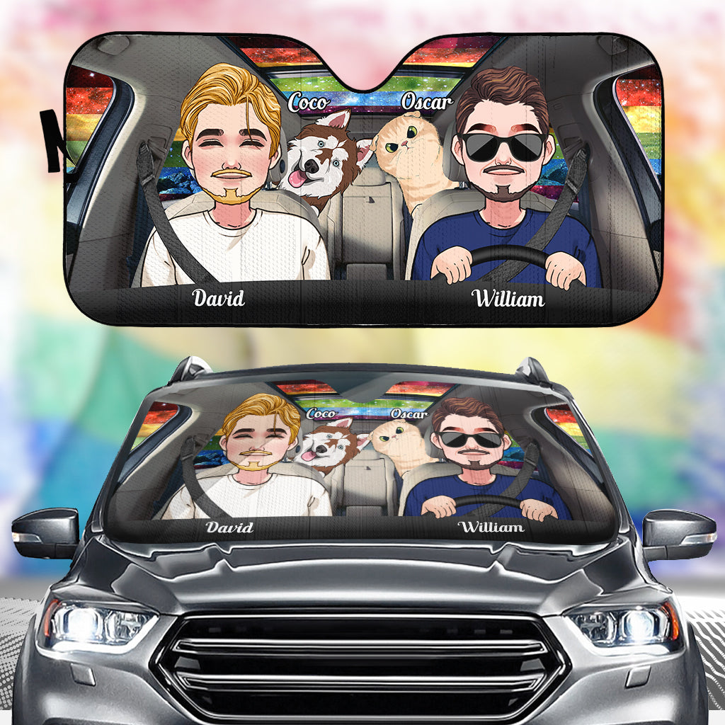 Ride With Pride – Personalisierter Sonnenschutz für Autos mit LGBT-Unterstützung