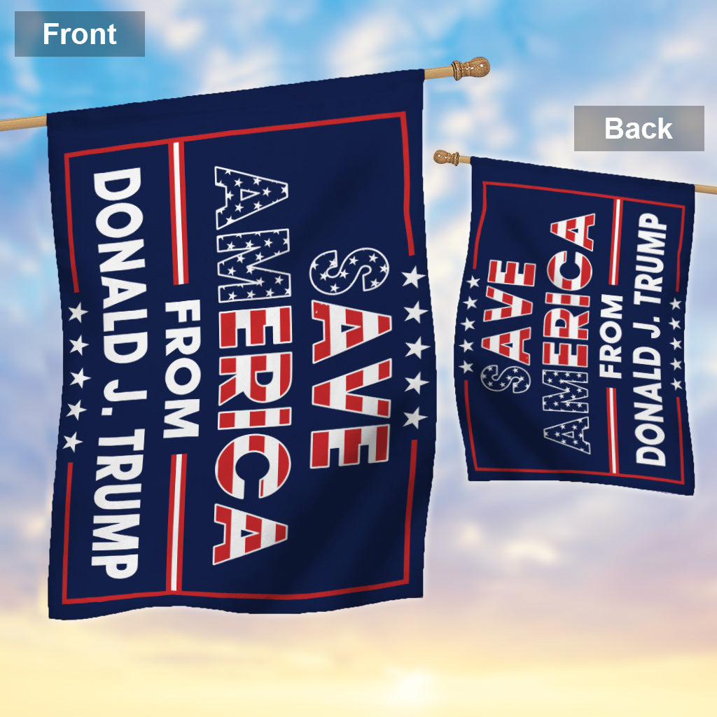 Rettet das Land – Anti-Trump-Hausflagge