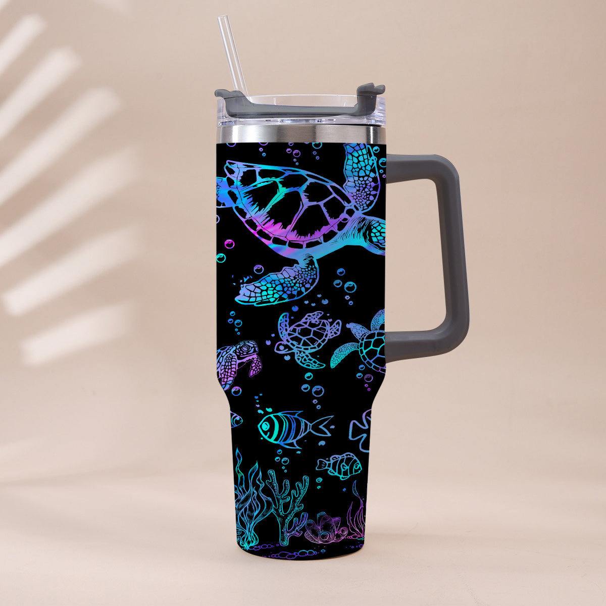 Personalisierter Schildkrötenbecher mit Henkel