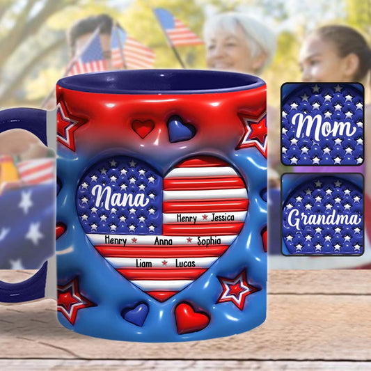 Oma, Nana, Mama – Personalisierte Tasse mit Oma-Akzent