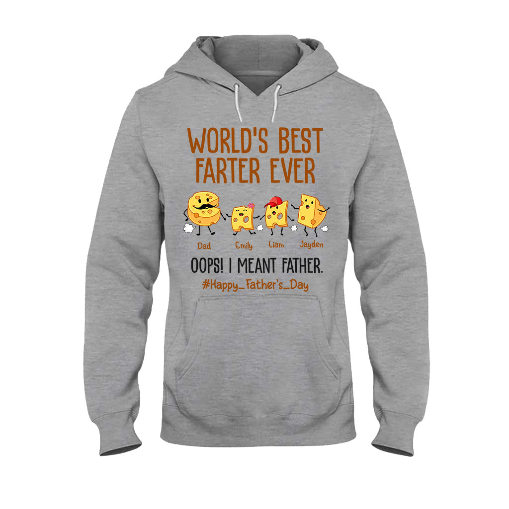 Der beste Furzer der Welt – Lustiger Käse – Personalisiertes Vater-T-Shirt und Hoodie