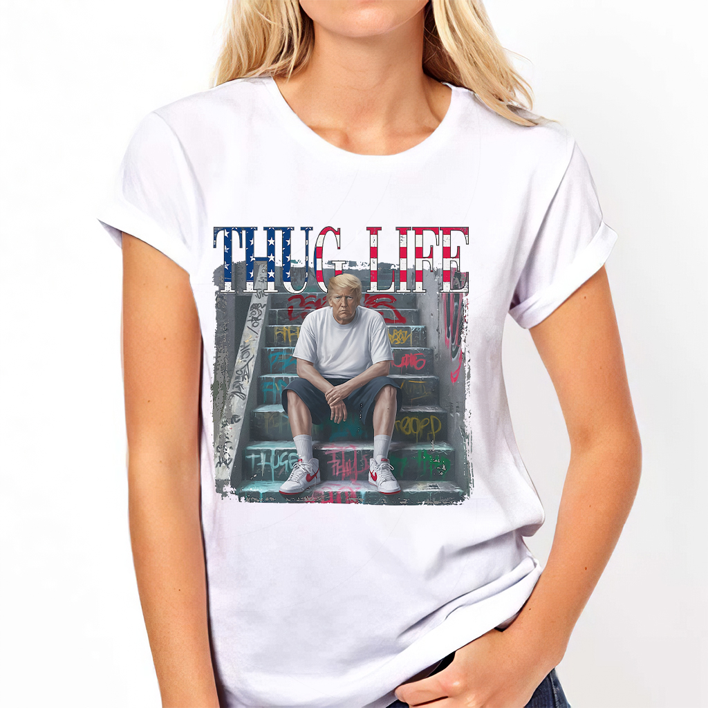 Thug Life Präsidenten-Shirt, Trum Thug Life T-Shirt, Präsidenten-T-Shirt, Wahl-Shirts, Präsidenten-Shirt, Unabhängigkeitstags-Shirt |