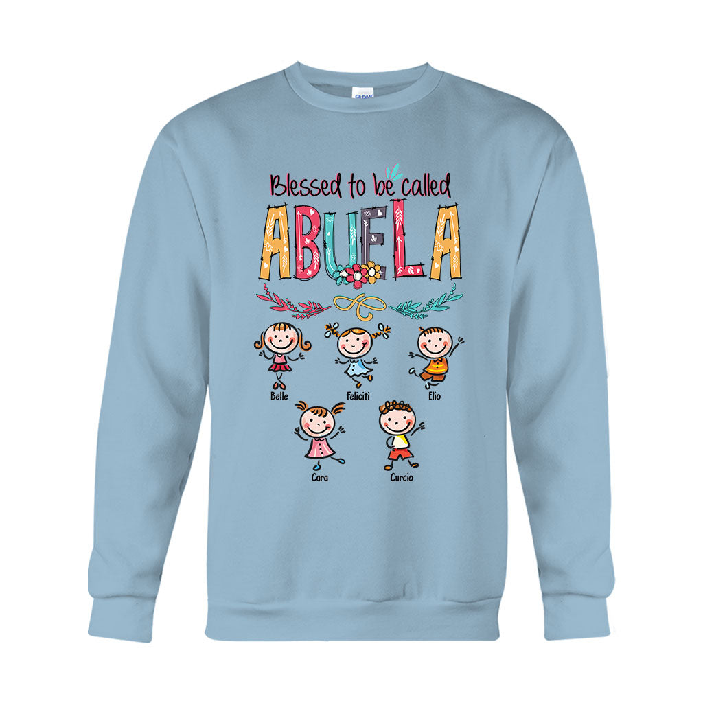 Dios Me Regaló Dos Títulos – Personalisiertes Oma-T-Shirt und Kapuzenpullover