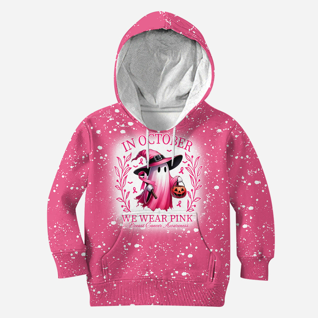 In October We Wear Pink Breast Cancer Awareness Hoodie and Leggings