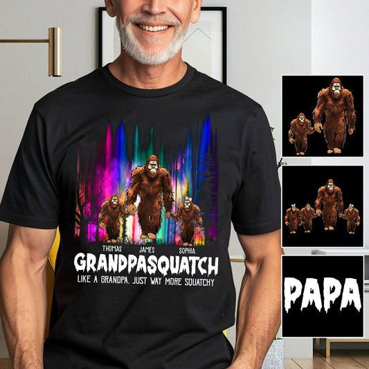 Grandpasquatch – Personalisiertes Opa-T-Shirt und Hoodie