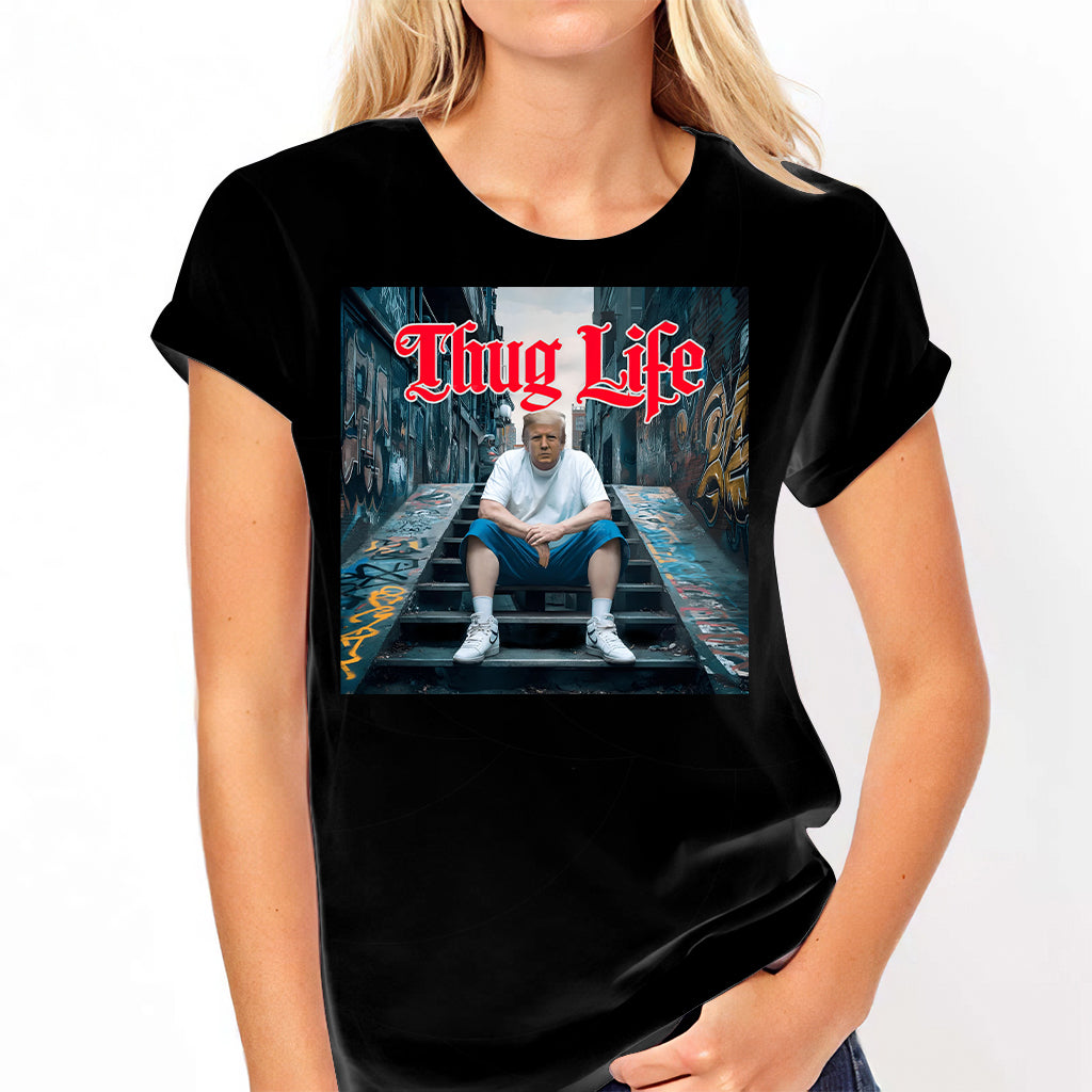 Thug Life Präsidenten-T-Shirt | Wahlkampf-Shirts | Präsidenten-Shirt | Unabhängigkeitstags-Shirt | USA Trump-Shirt