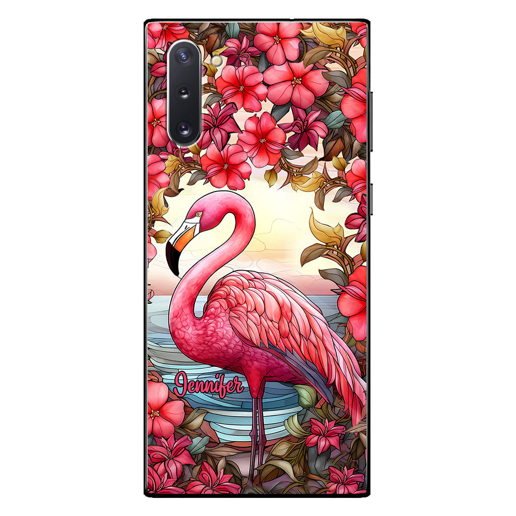 Flamingos lieben – Personalisierte Flamingo-Handyhülle