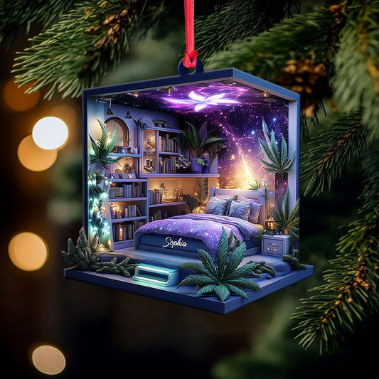 Magic Leaf Room - Personalized Weed Ornament