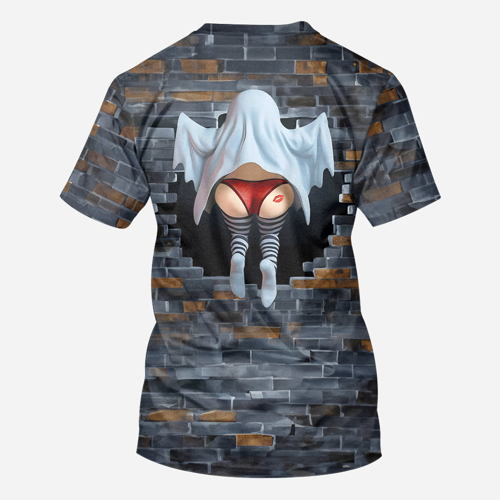 Lustiges Geisterpaar - Personalisiertes T-Shirt mit Pärchenmotiv