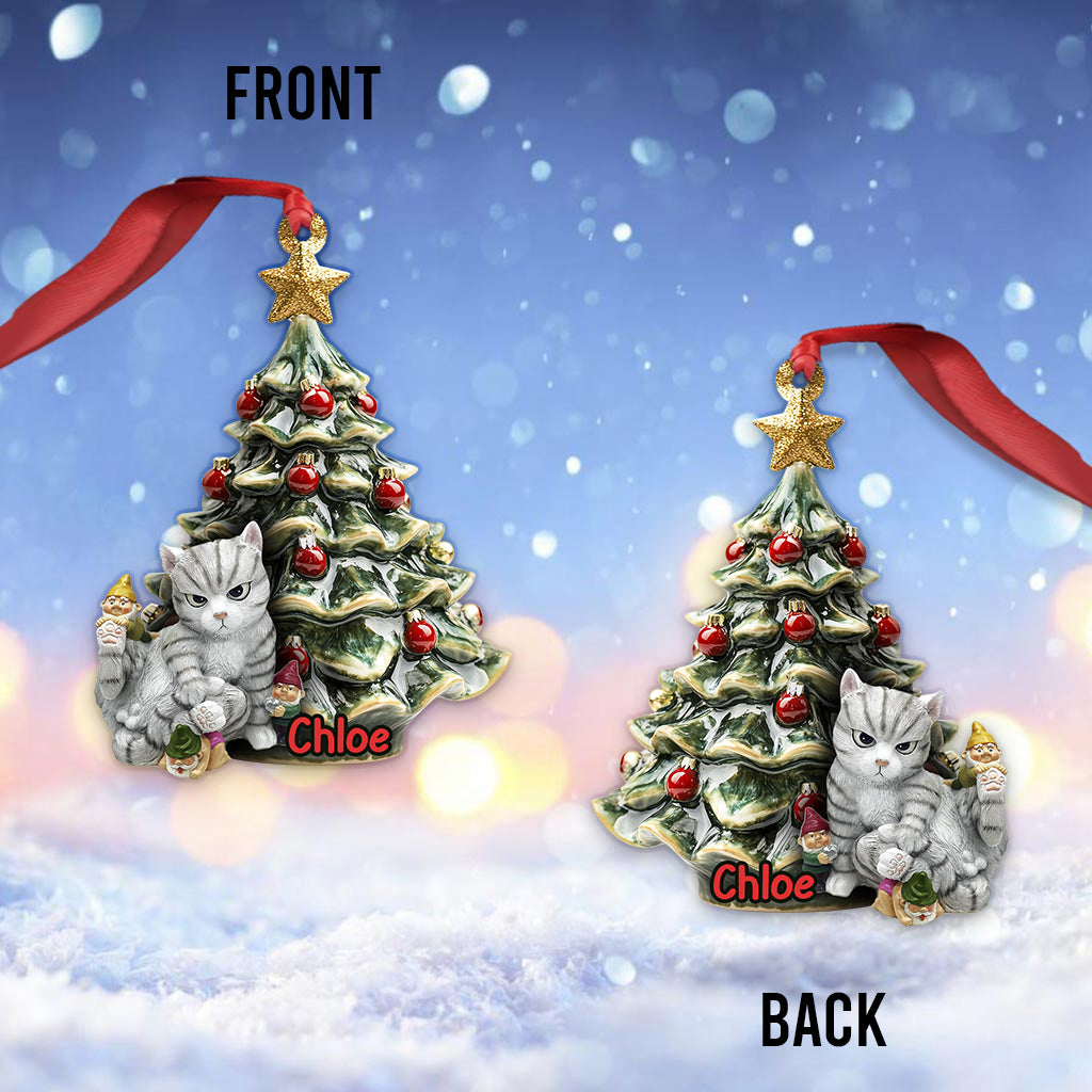 Naughty Cat - Personalized Cat Ornament