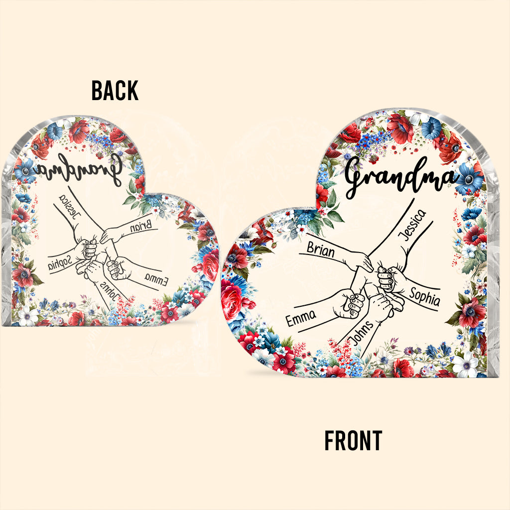 Grandma's Life 4th Of July - Personalized Grandma Custom Shaped Acrylic Plaque