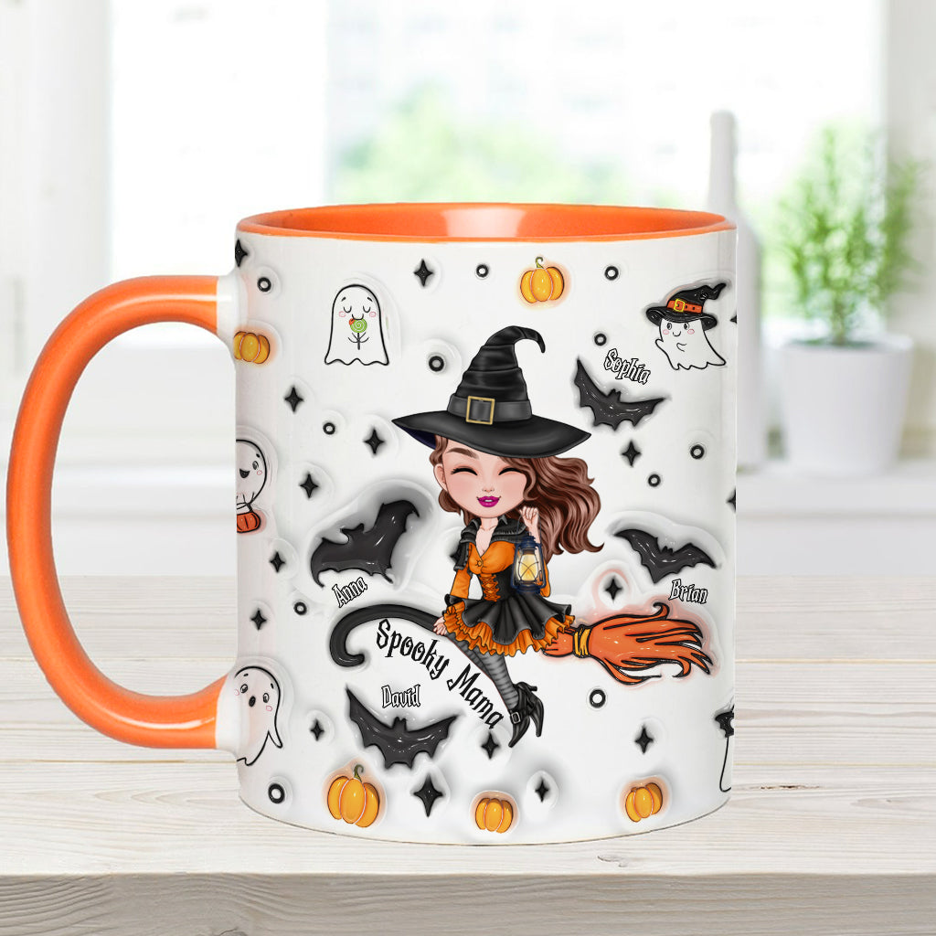 Gruselige Mama - Personalisierte Tasse mit Muttermotiv