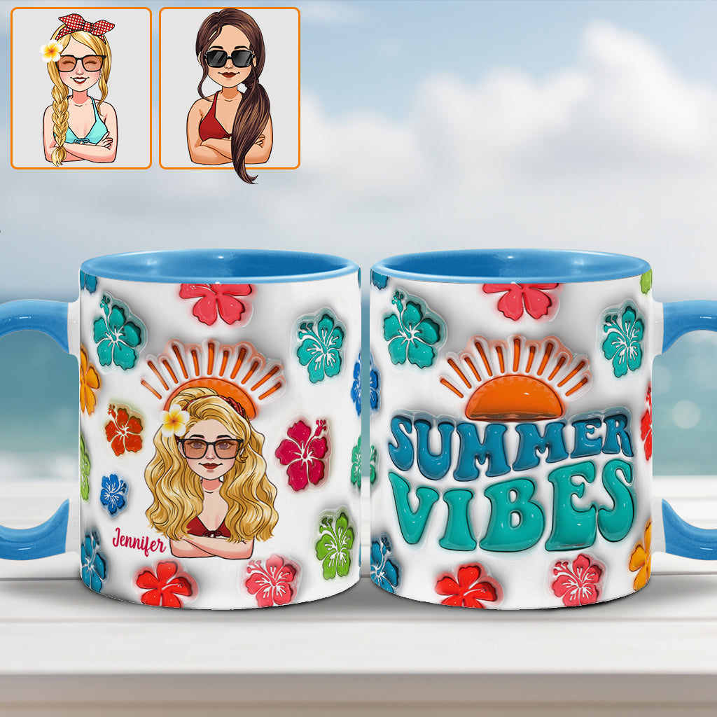 Sommerfeeling – Personalisierte Tasse für Meeresliebhaber