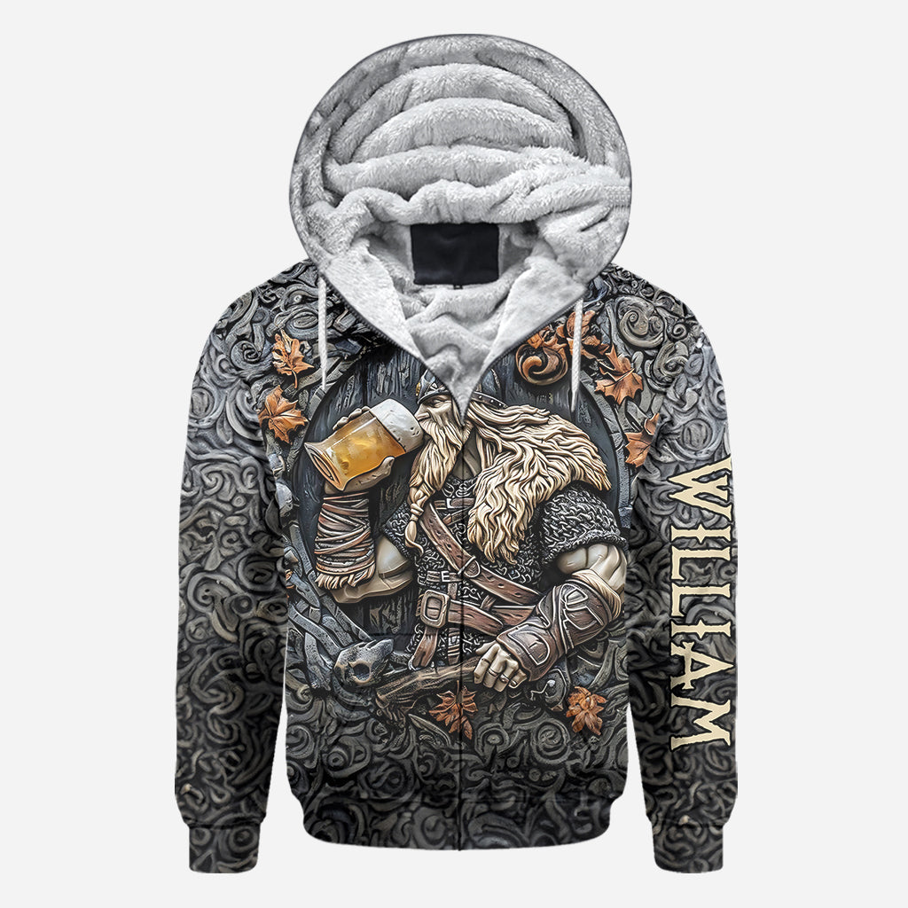 Wikingerkrieger-Trinklegende - Personalisiertes Wikinger-Allover-Shirt