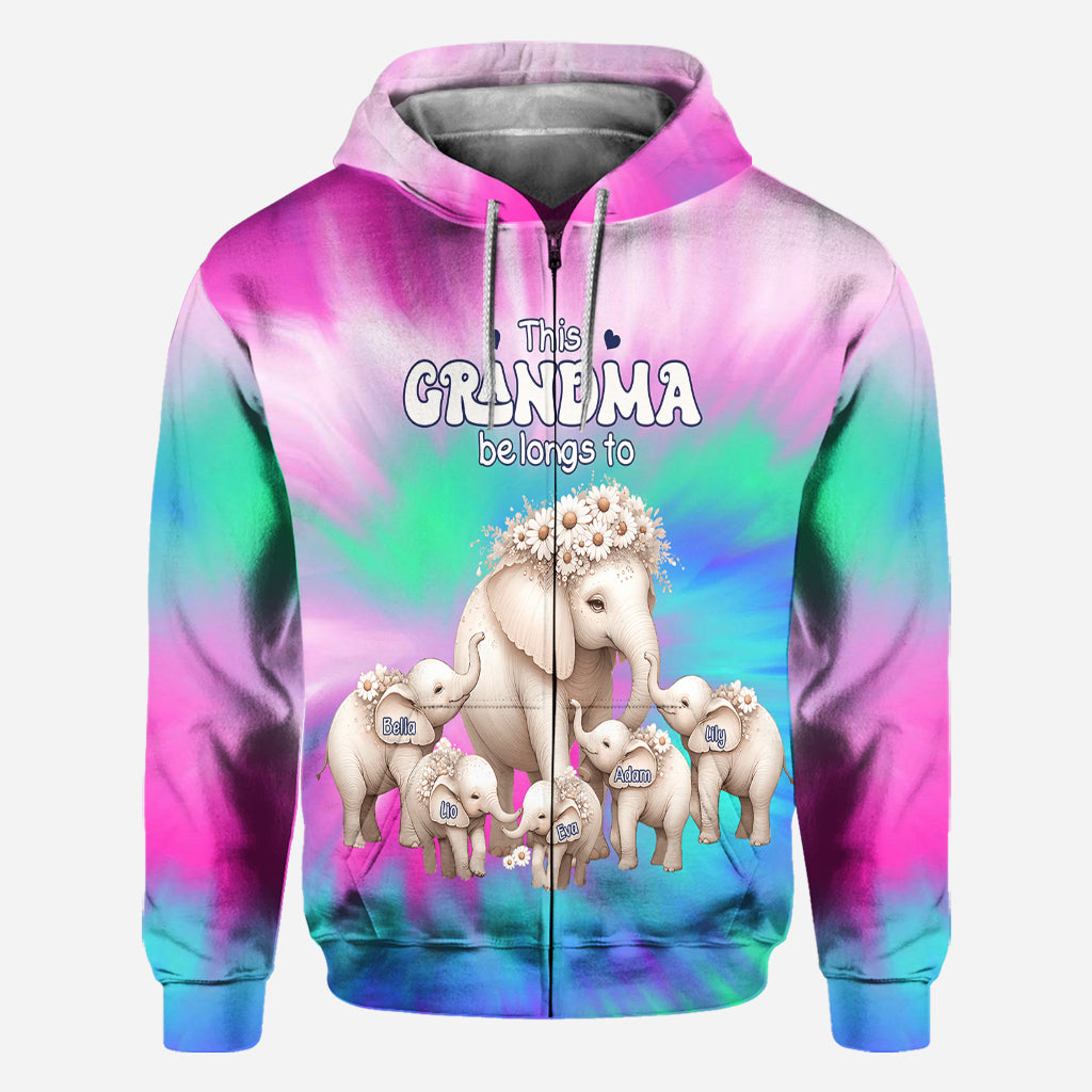 Dieses „Oma gehört Daisy Elephant“-Shirt – personalisiertes „Oma“-Shirt